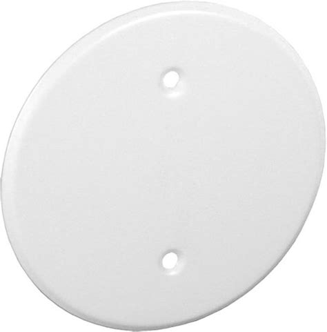 decorative plate to cover a round electrical box|Metal Ceiling Blank Up Cover 5 Inch White Round .